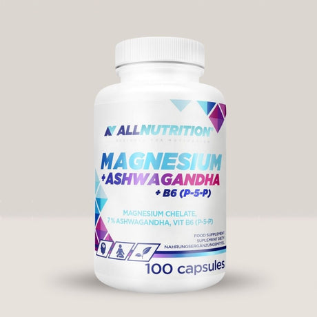 Magneziu, Ashwagandha & B6(P-5-P) pentru stres, claritate și energie.  Embrace the calm.