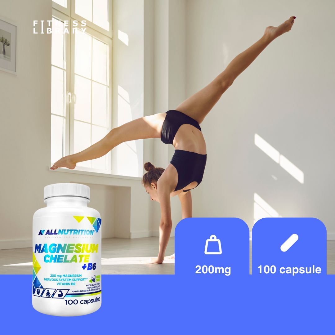 Magneziu Chelat B6 ALLNUTRITION: Energie vitală și nopți odihnitoare.
