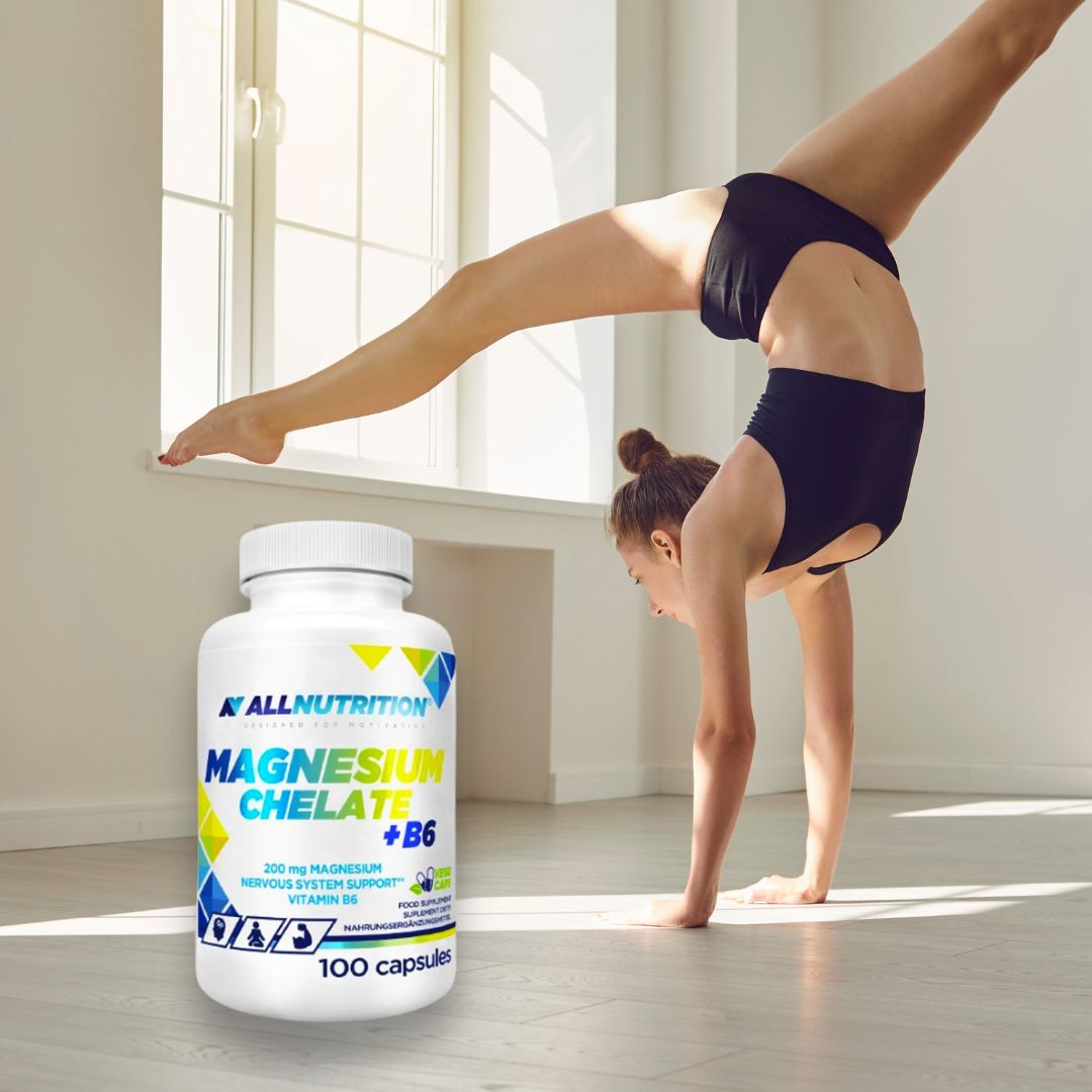 Magneziu Chelat B6 ALLNUTRITION: Energie ziua, odihnă noaptea. Revitalizează-te!