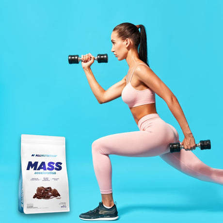 Crește masa musculară rapid și recuperează-te mai repede cu acest gainer ALLNUTRITION, 100% fără gluten.