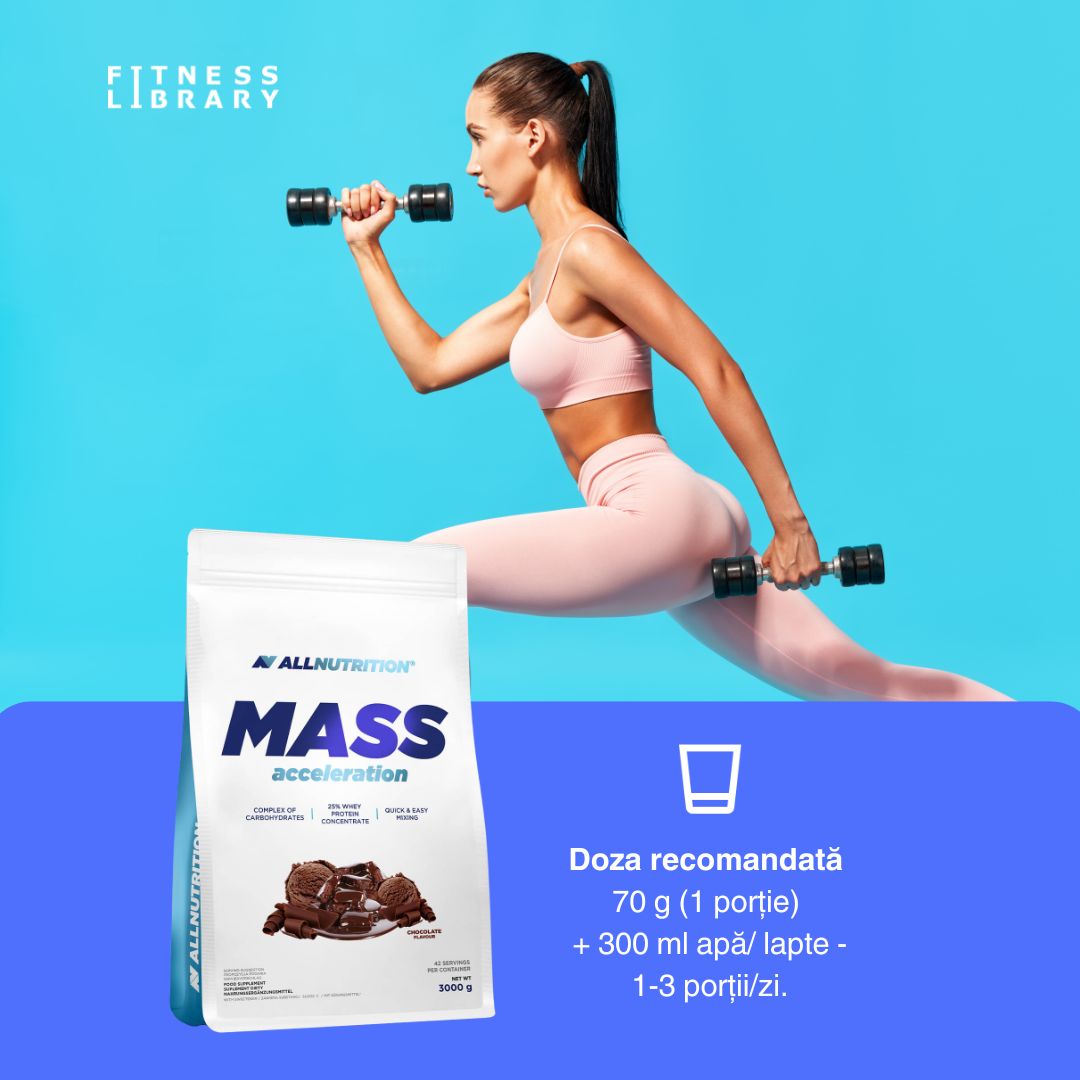 Crește masa musculară rapid, cu energie susținută și recuperare accelerată.