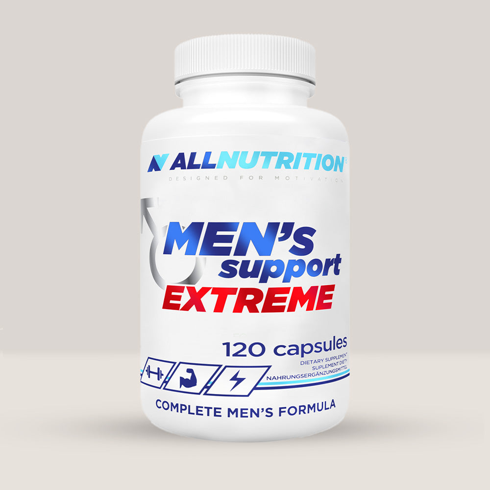 Imagine cu suplimentul alimentar Men's Support Extreme de la ALLNUTRITION, 120 de capsule.