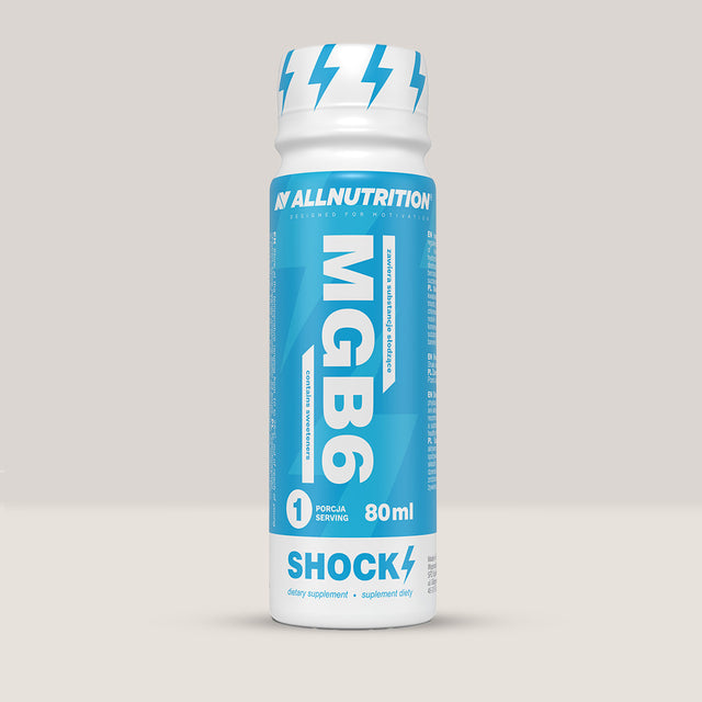 Energie instant cu MGB6 Shock Shot! Magneziu și vitamine B pentru vitalitate și performanță maximă.