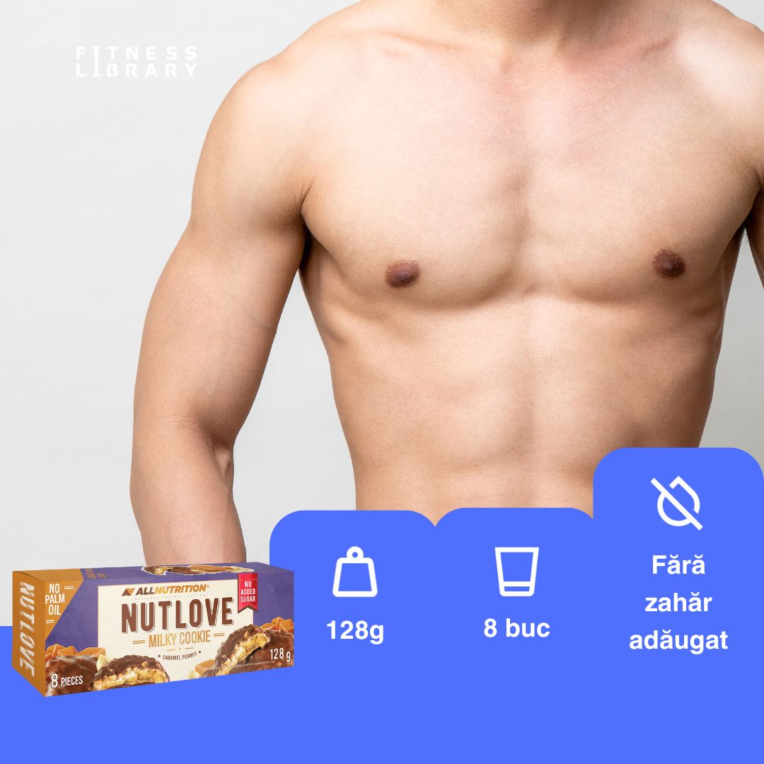 Fursecuri Nutlove: Răsfăț gourmet fără zahăr, cu caramel, alune și cocos, pentru un plus de energie în stilul tău activ.