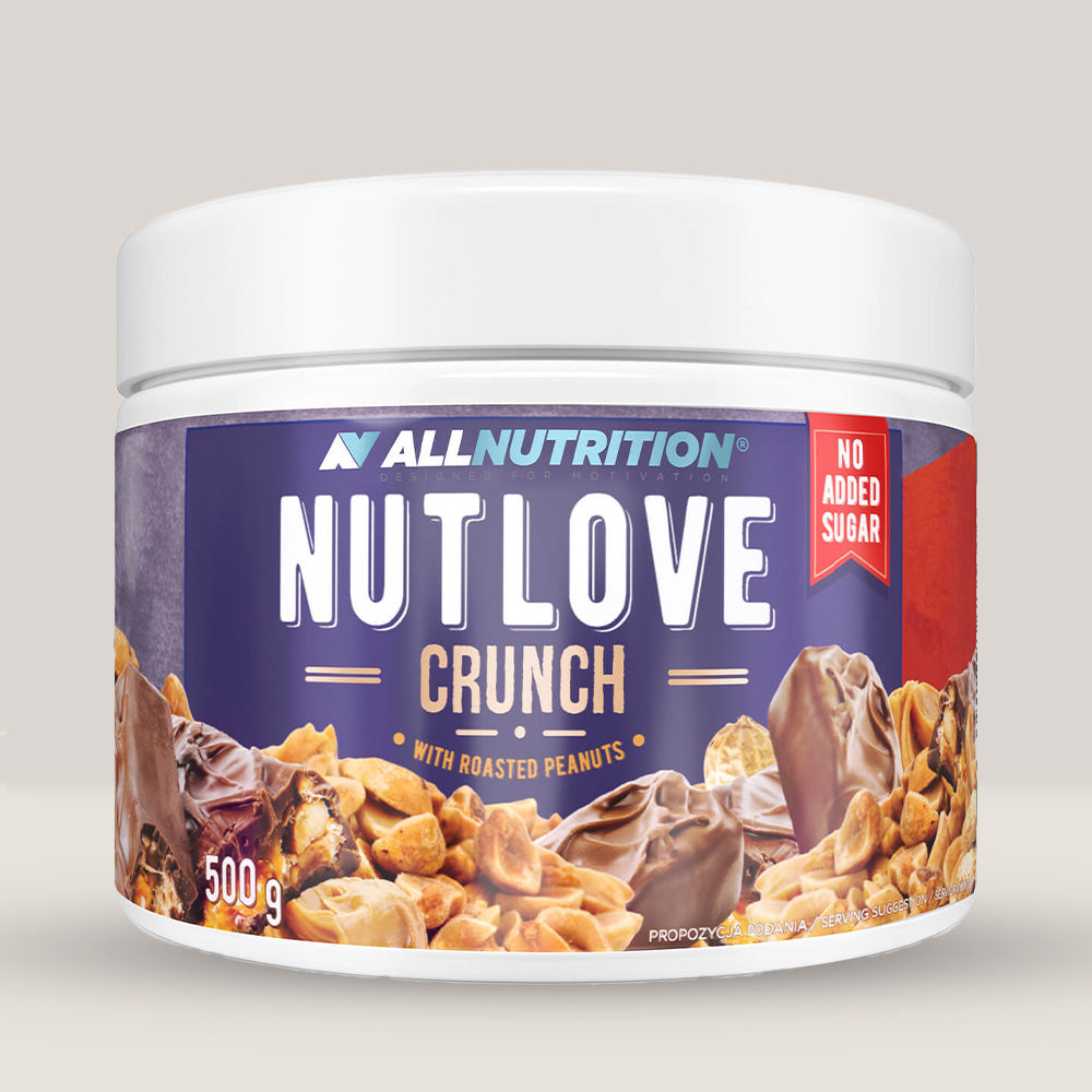 Imagine cu crema tartinabilă Nutlove Crunch de la ALLNUTRITION, 500g.