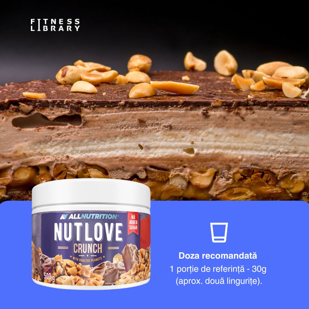 Cremă NutLove: Ciocolată și arahide crocante. Răsfăț pur, fără remușcări.