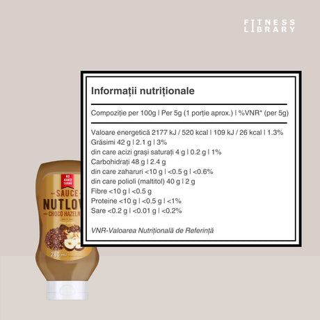 Sos NutLove AllNutrition: Indulgență fără zahăr adăugat, gust intens și textură cremoasă. Răsfăț fără compromisuri!