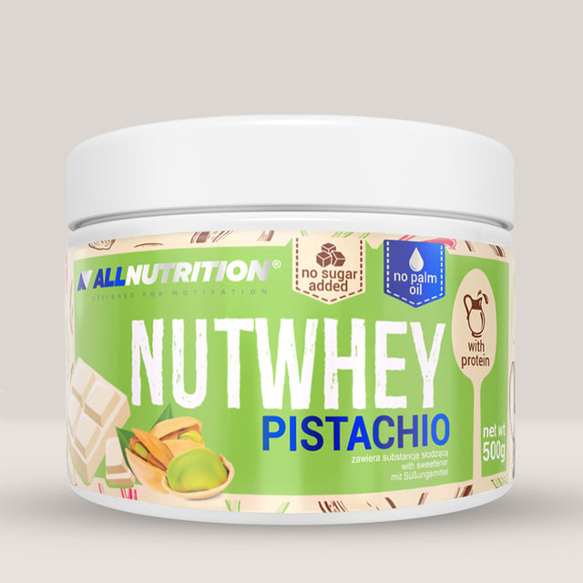 Cremă proteică Nutwhey fistic - AllNutrition: Siluetă sculptată și stare de bine.