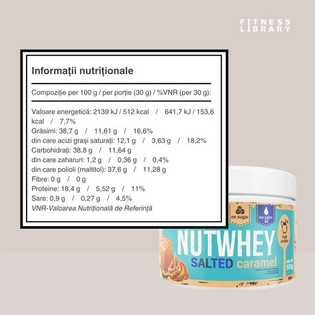 Nutwhey Caramel Sărat: Răsfață și Ambiție, Fără Compromisuri.