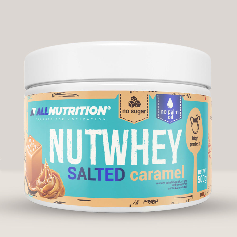 Caramel sărat decadent. Hrănește corpul, încântă simțurile. ALLNUTRITION Nutwhey.