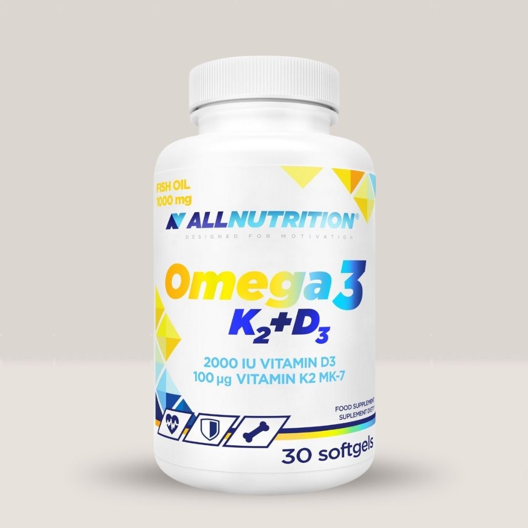 Omega 3+D3+K2 ALLNUTRITION: Vitalitate și echilibru din interior.