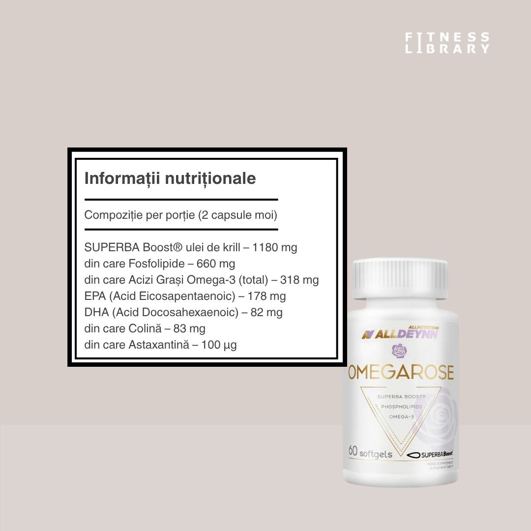 Omega-3 krill antarctic ALLDEYNN: Minte ascuțită, corp puternic, vitalitate de durată.