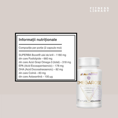 Omega-3 krill antarctic ALLDEYNN: Minte ascuțită, corp puternic, vitalitate de durată.