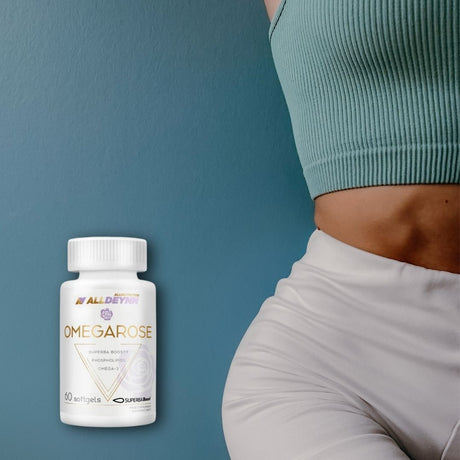 Omegarose ALLDEYNN: Omega-3 și astaxantină pentru claritate mentală și energie vibrantă.