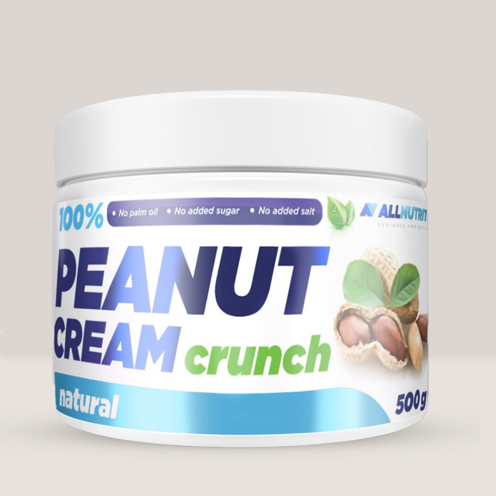 Arahide prăjite crocante. ALLNUTRITION Crunchy Peanut Butter - energie pură pentru o viață activă.