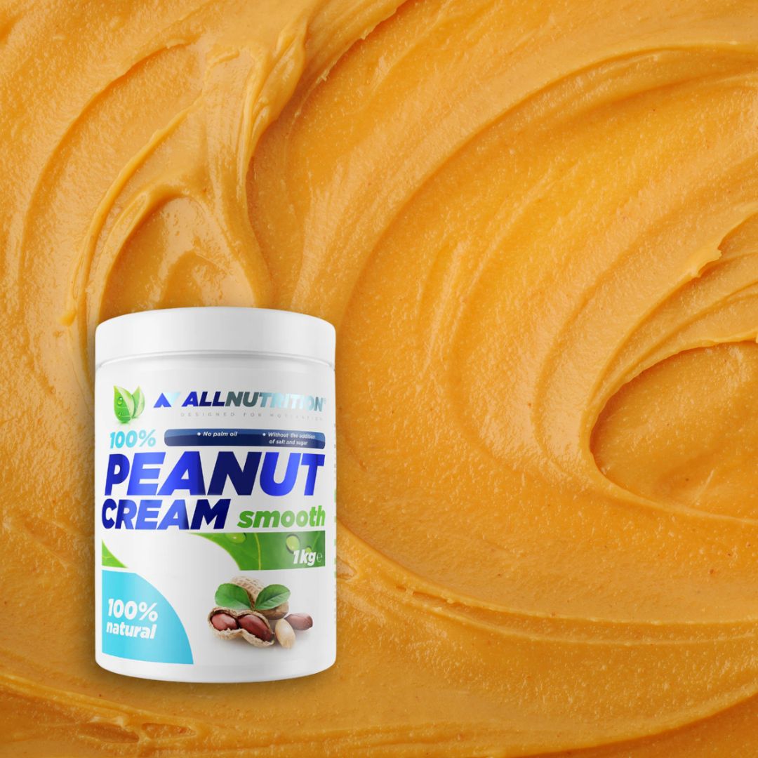 Energie pură și vitalitate cu untul de arahide natural ALLNUTRITION. Gust autentic, textură cremoasă.