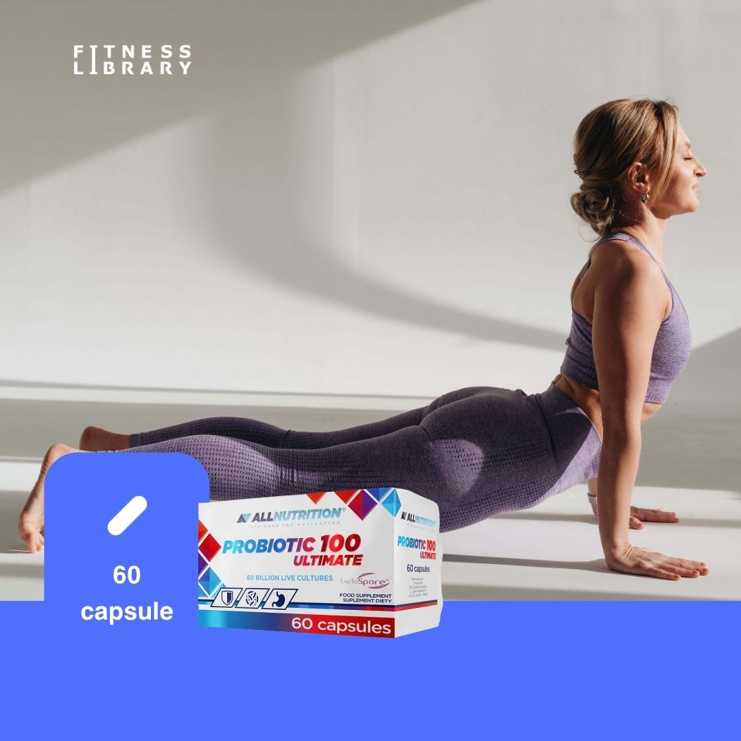 Probiotic 100 Ultimate: 60 miliarde culturi vii/capsulă. Digestie impecabilă, vitalitate radiantă.