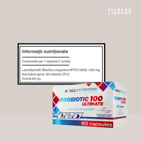 Probiotic 100 Ultimate: Digestie echilibrată, energie vibrantă.