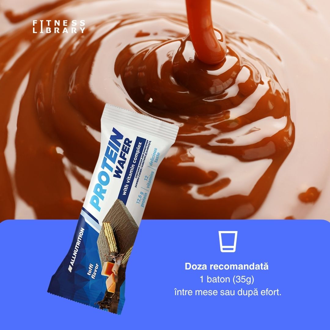 Napolitană proteică ALLNUTRITION: Gust desăvârșit, vitamine esențiale, wellness garantat.