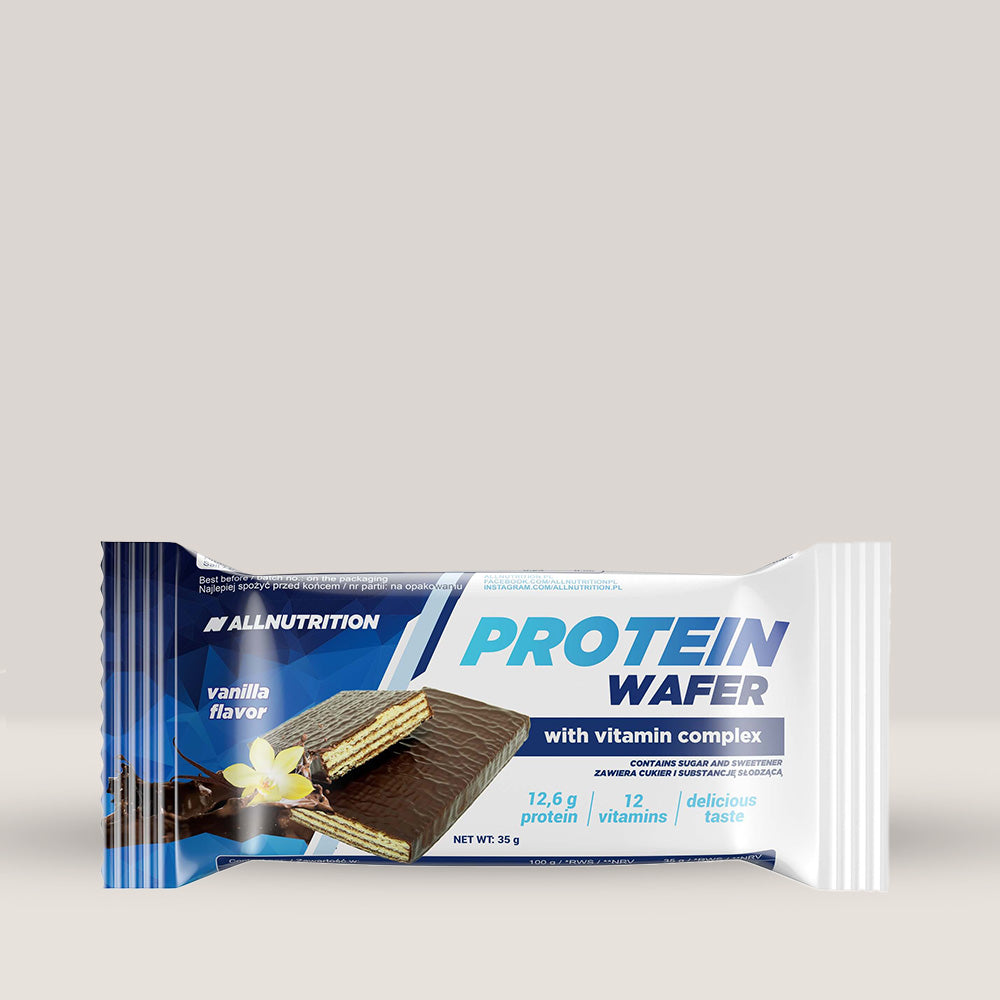 Napolitana proteică ALLNUTRITION: Gust divin de vanilie, proteine premium, fără remușcări. Satisface-ți pofta de dulce sănătos!