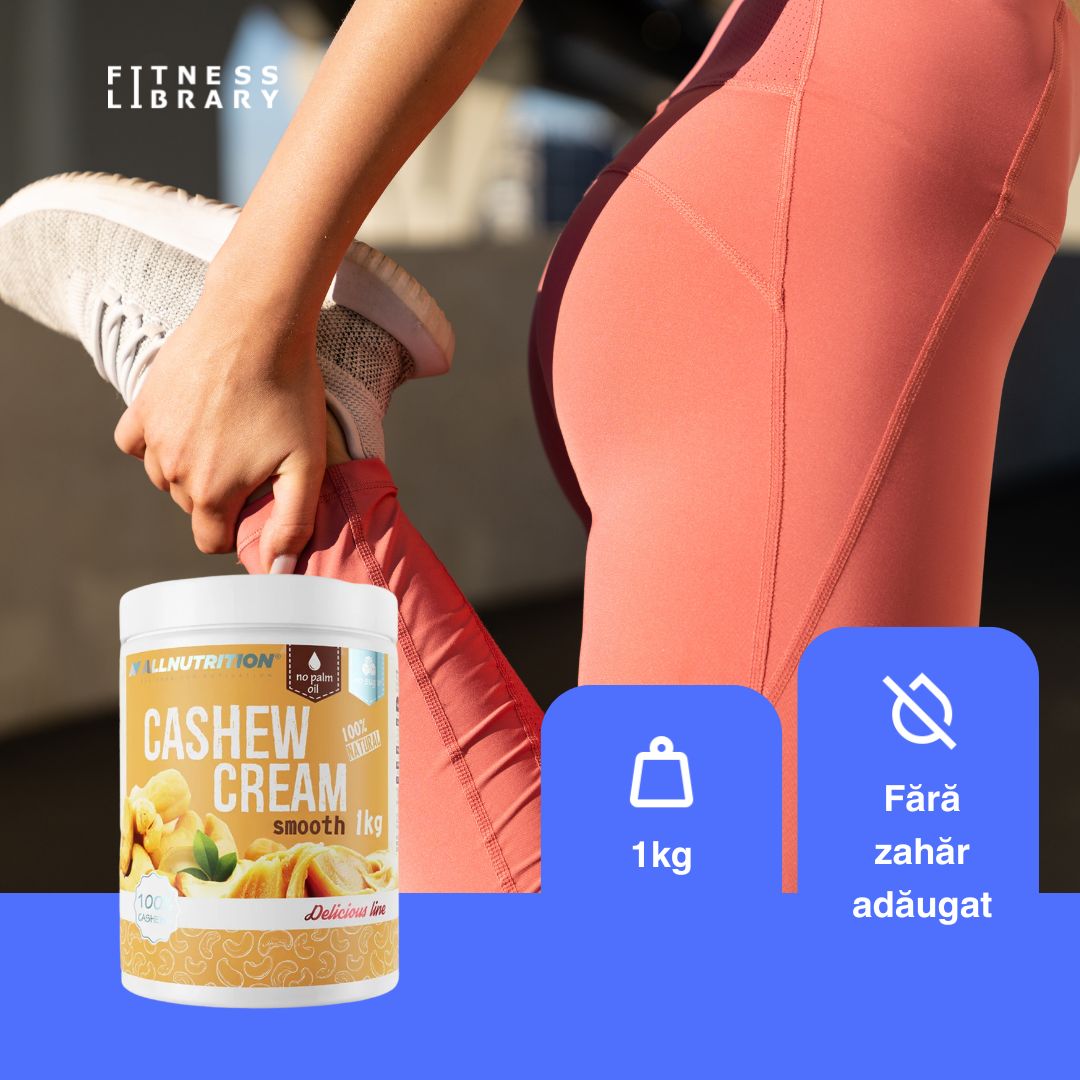 Energie pură din natură! Crema de caju AllNutrition, 100% naturală, pentru o viață vibrantă.