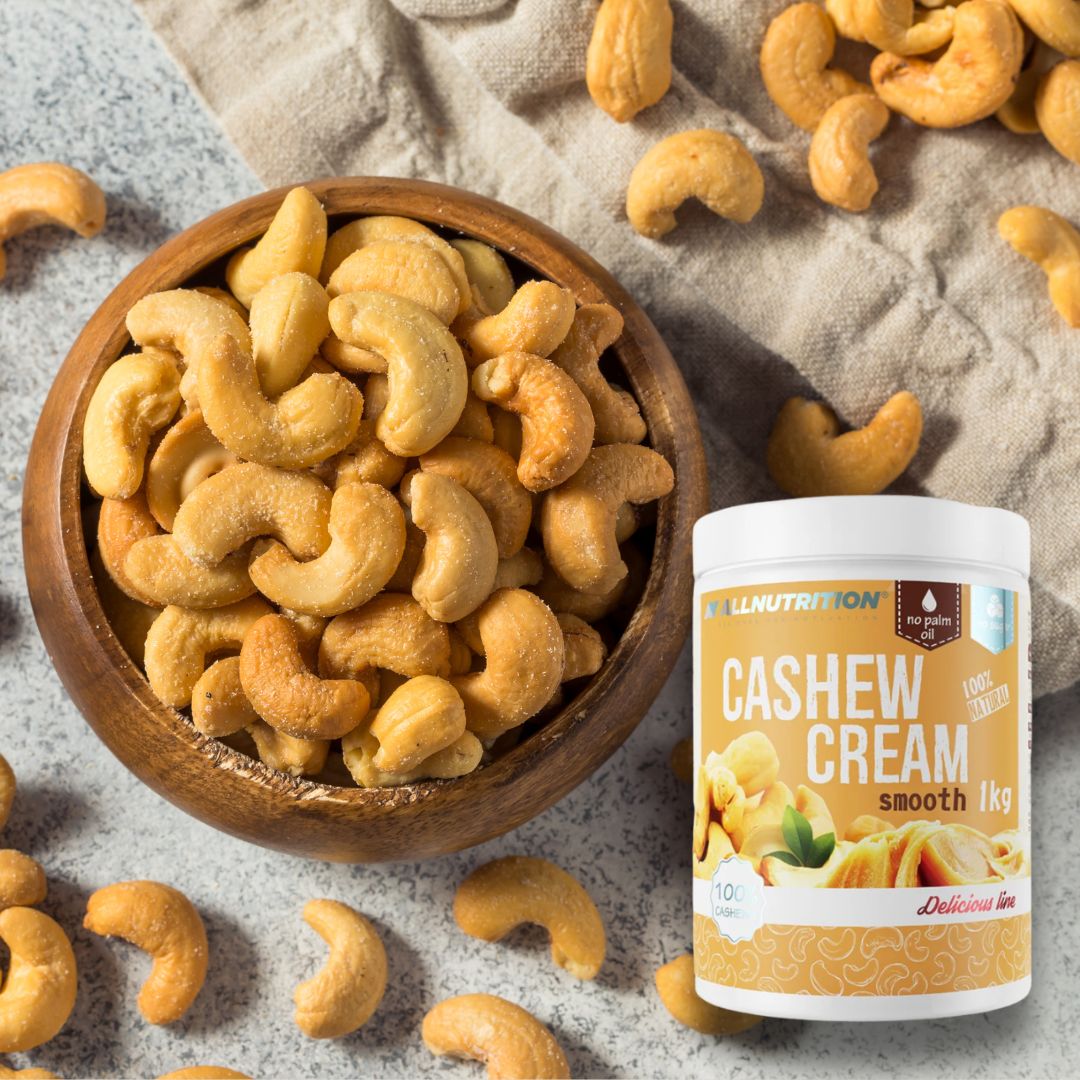 Energie pură din caju! Crema ALLNUTRITION 100% naturală, pentru vitalitate și bunăstare de durată. Gust autentic, stil de viață echilibrat.