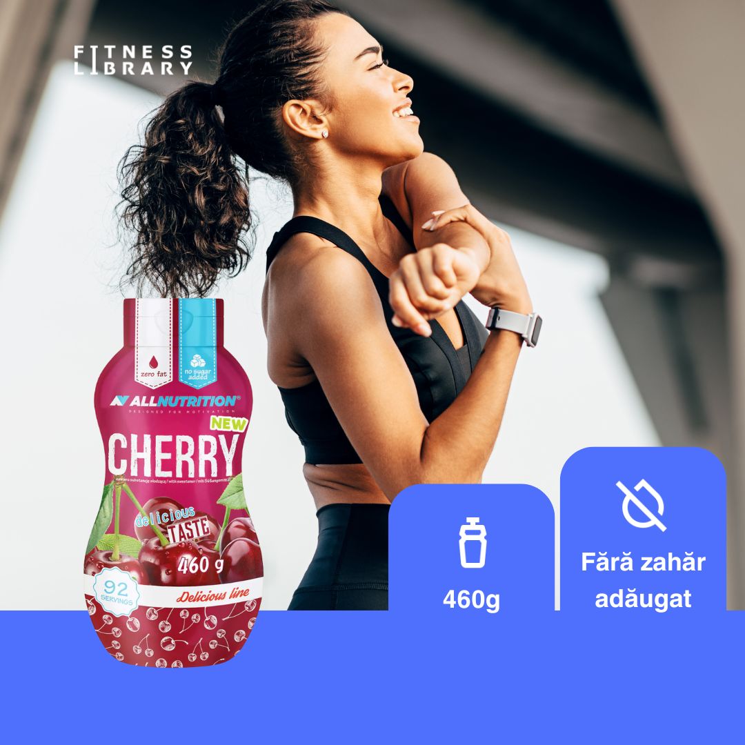 Cireșe coapte cu sos zero calorii ALLNUTRITION. Lux fără regrete!