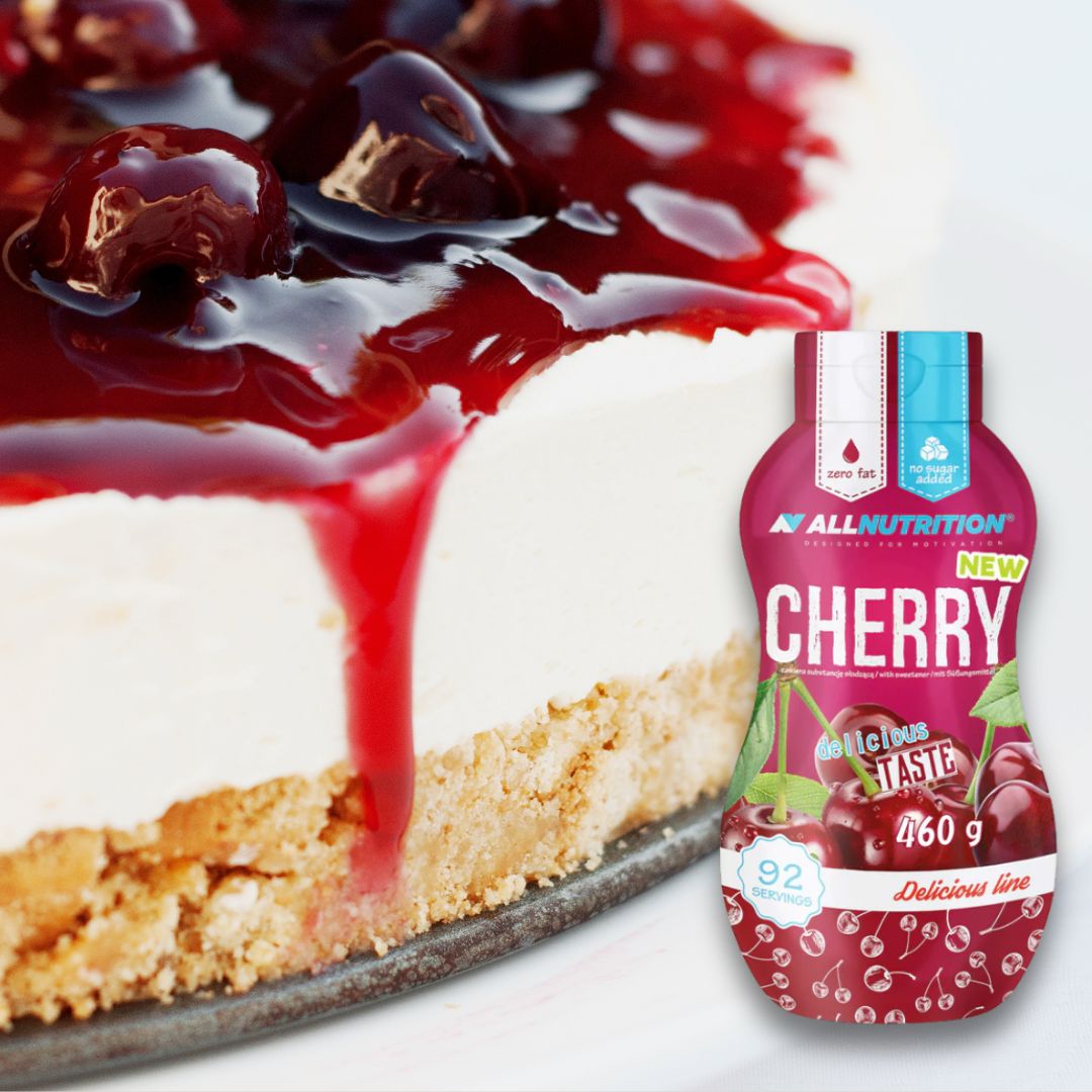 Savurează dulceața intensă a cireșelor cu sosul ALLNUTRITION. Siluetă impecabilă, vitalitate radiantă, gust desăvârșit - fără compromisuri.