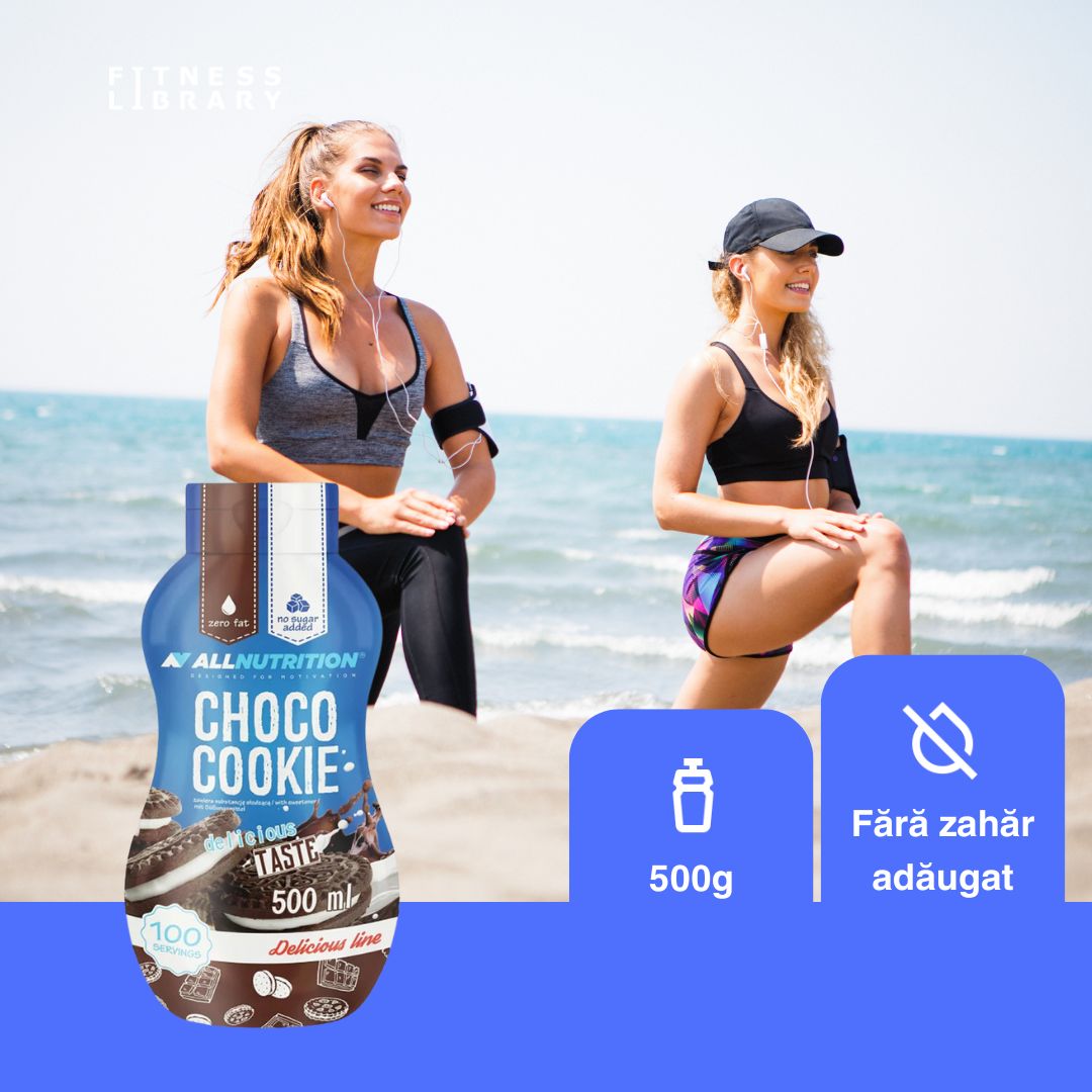 Sos Sweet Sauce: Aroma decadentă de ciocolată și biscuiți, fără remușcări.  Răsfăț și echilibru pentru o siluetă perfectă.