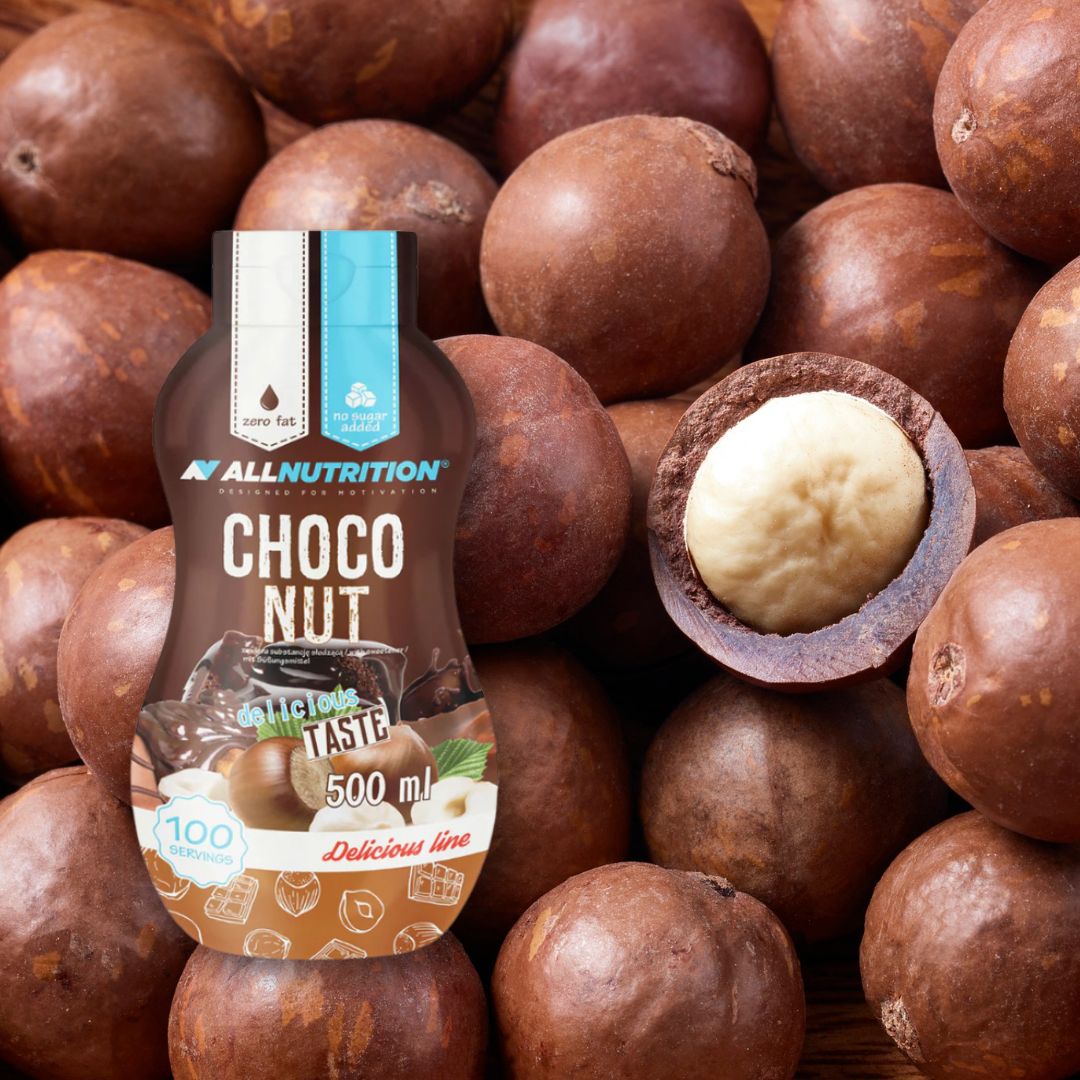 Sos ciocolată și alune ALLNUTRITION: Gust divin, siluetă impecabilă.