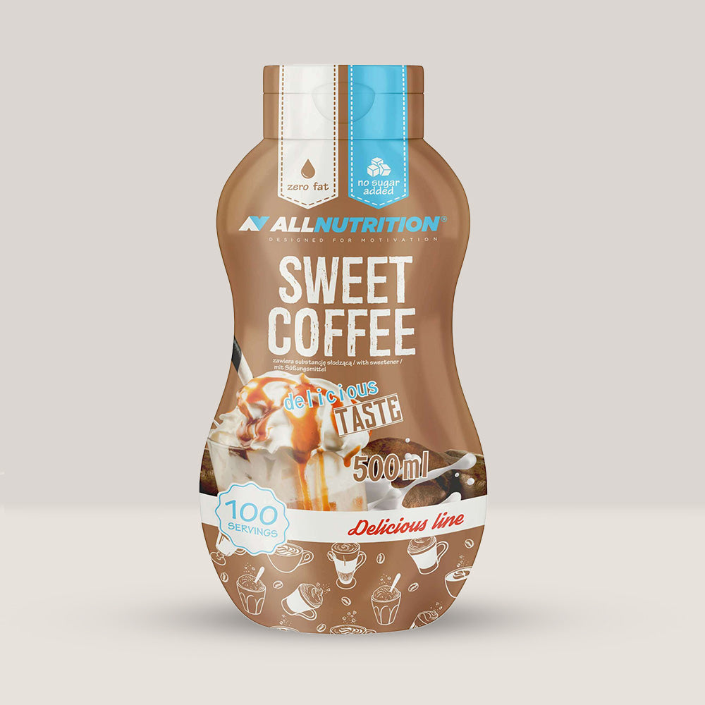 Imagine cu sosul Sweet Sauce Sweet Coffee de la ALLNUTRITION, 500ml, 100 de serviri.