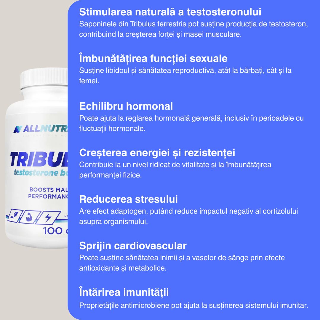 Tribulus Terrestris ALLNUTRITION: Energie, vitalitate, performanță de vârf.
