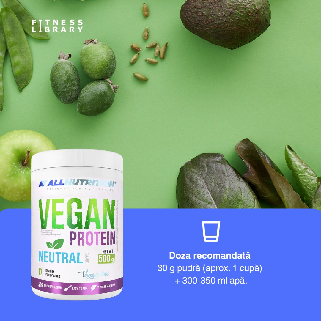 Proteină vegană ALLNUTRITION din mazăre. Regenerare musculară optimă și vitalitate.