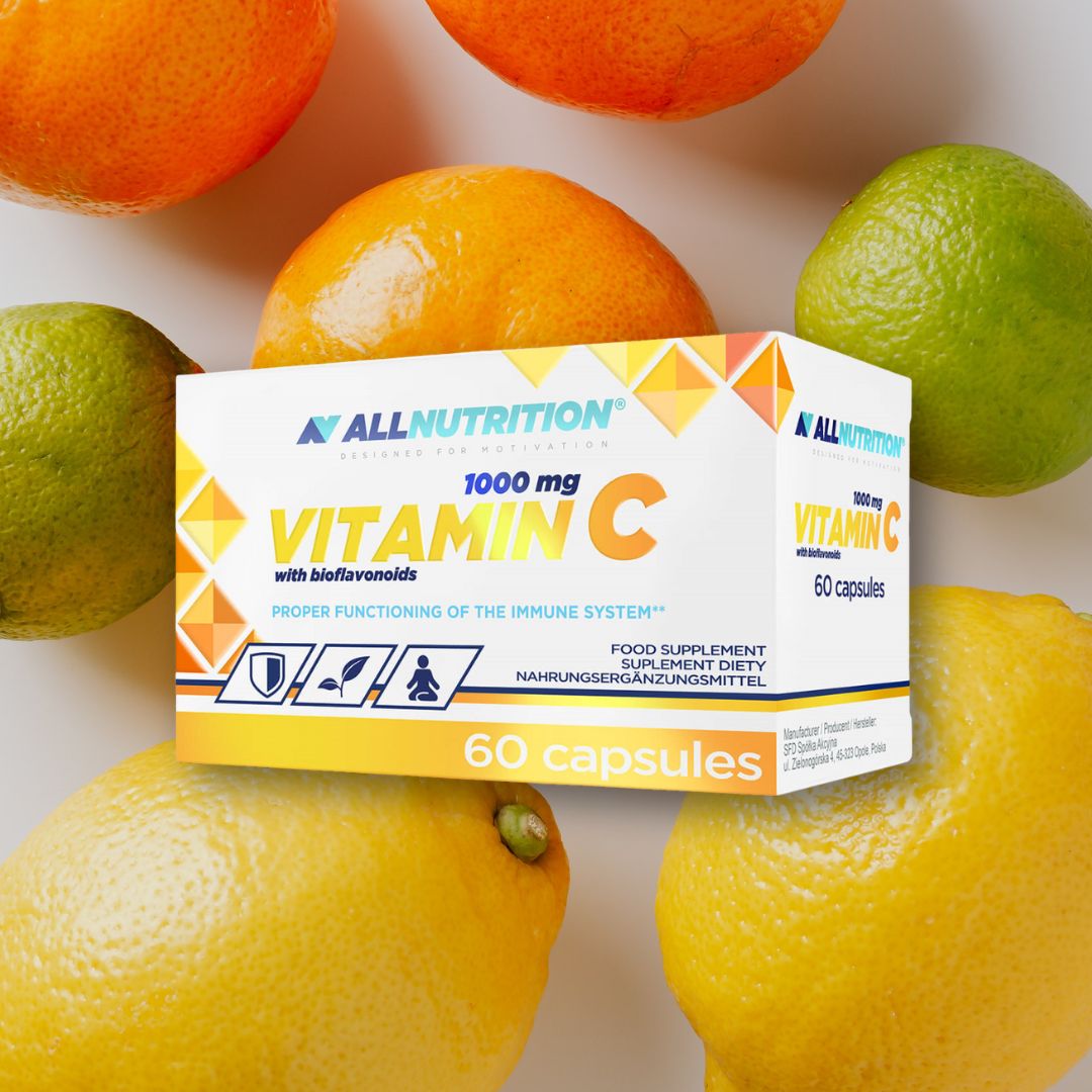 Imunitate puternică și energie radiantă cu Vitamina C + bioflavonoide de la ALLNUTRITION.