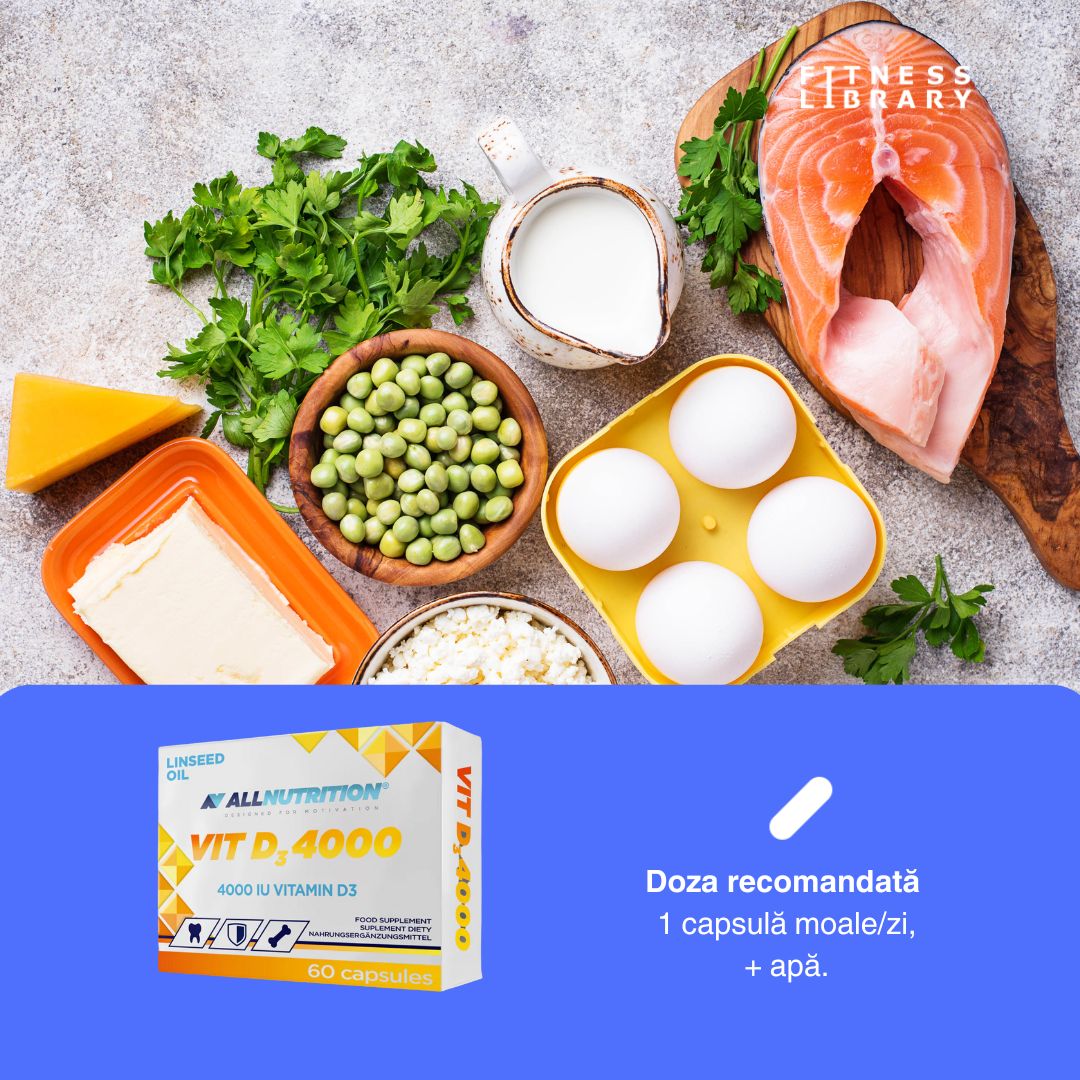 Vitamina D3 AllNutrition: Oase puternice, imunitate solidă. Investeste în sănătate!