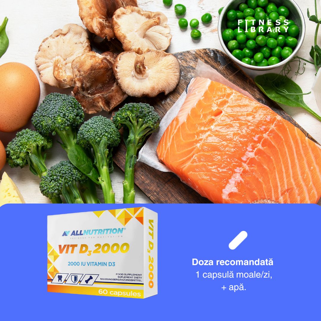 Imunitate puternică și oase sănătoase cu Vitamina D3 ALLNUTRITION. Descoperă vitalitatea!