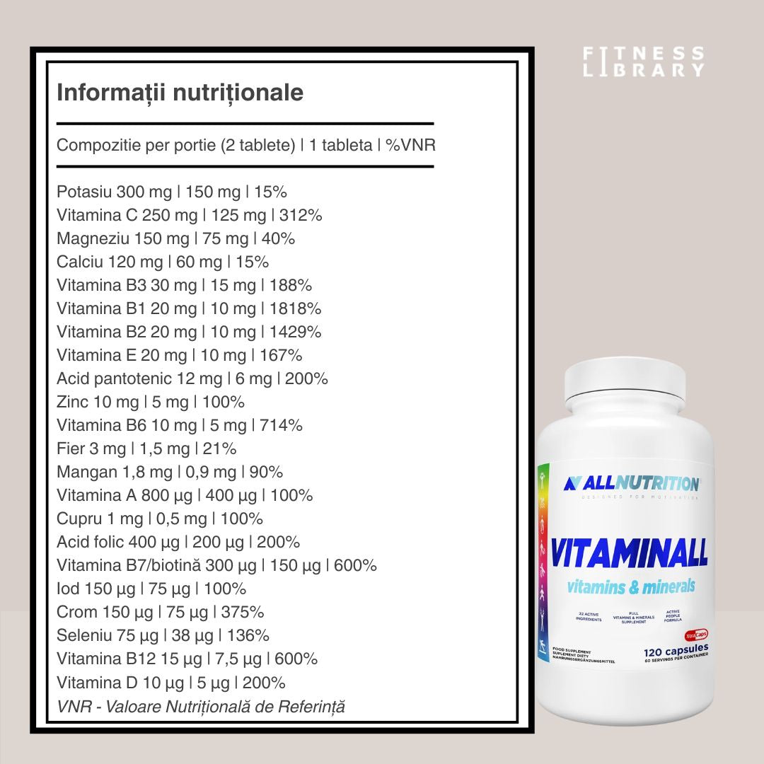 VitaminALL: Energie vibrantă și imunitate robustă pentru performanță optimă.