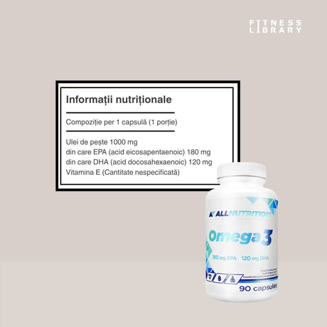 Omega 3 ALLNUTRITION: Minte ascuțită, corp puternic, viață vibrantă.