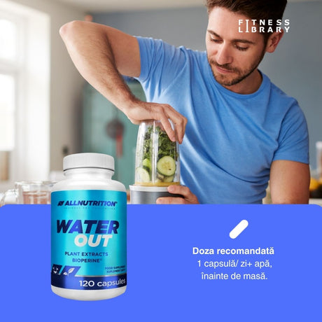 Siluetă sculptată, revitalizare profundă. Elimină excesul de apă cu Diureticul Natural ALLNUTRITION și BioPerine®.