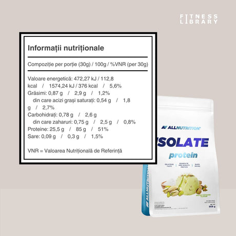 Performanță maximă. Recuperare rapidă. ALLNUTRITION Whey Isolate. Sculptură corporală impecabilă.