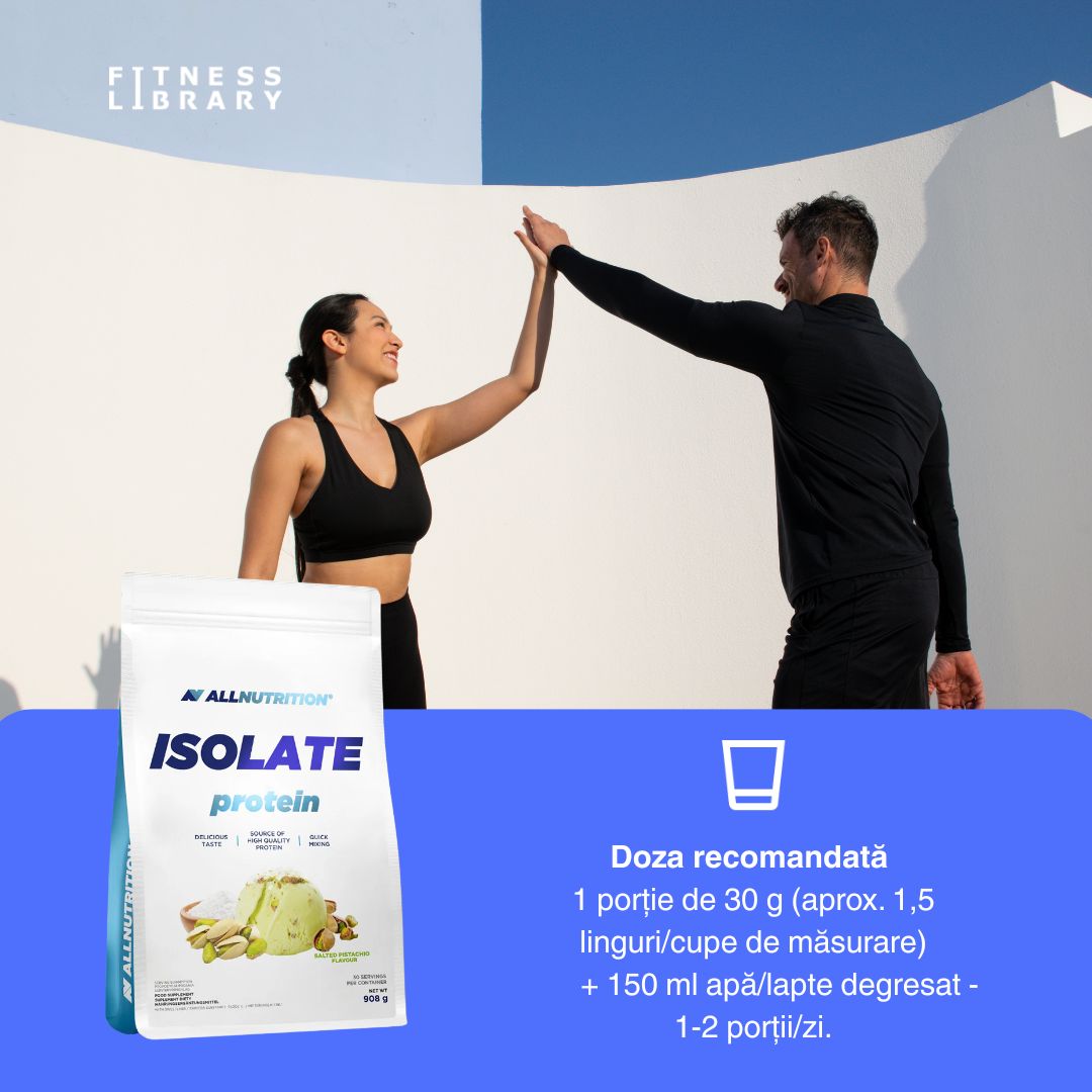 Recuperare rapidă și sculptură corporală impecabilă cu Izolatul Proteic din Zer ALLNUTRITION.