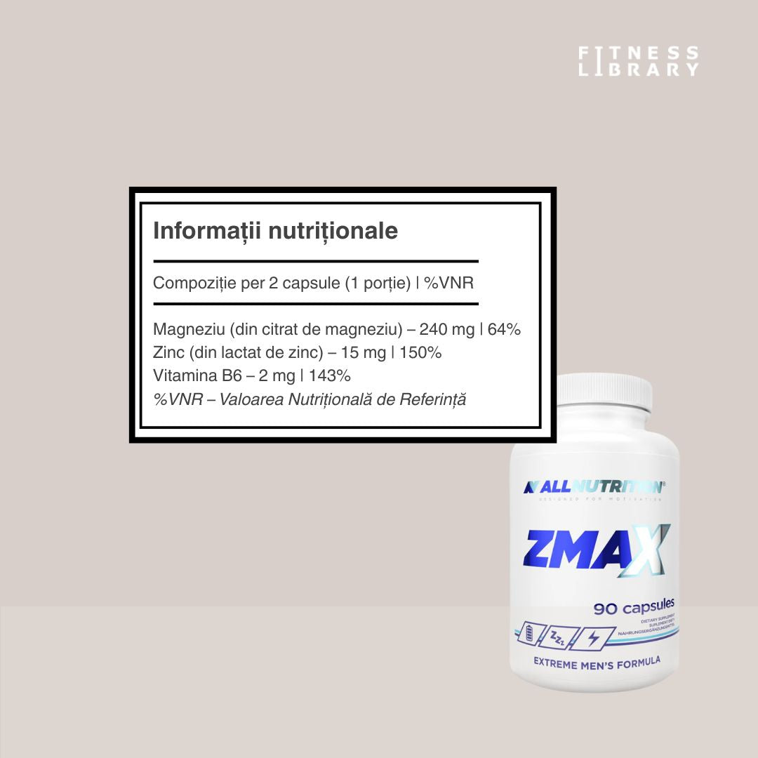 Performanță absolută. Energie vitală. ZMAX. Formula avansată pentru bărbatul modern.