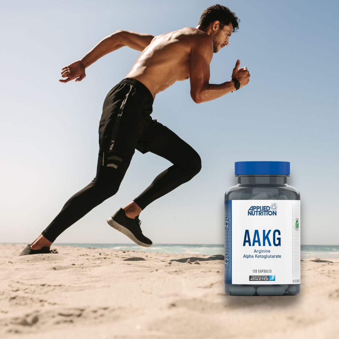 Performanță amplificată și sculptură corporală cu AAKG de la Applied Nutrition.