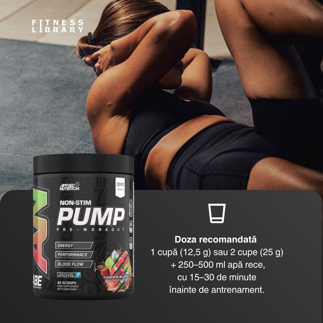 Antrenament perfect, energie pură, fără stimulenți. ABE PUMP.
