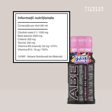 ABE Ultimate Shot: Energie pură pentru performanță de elită. Transformă antrenamentul.