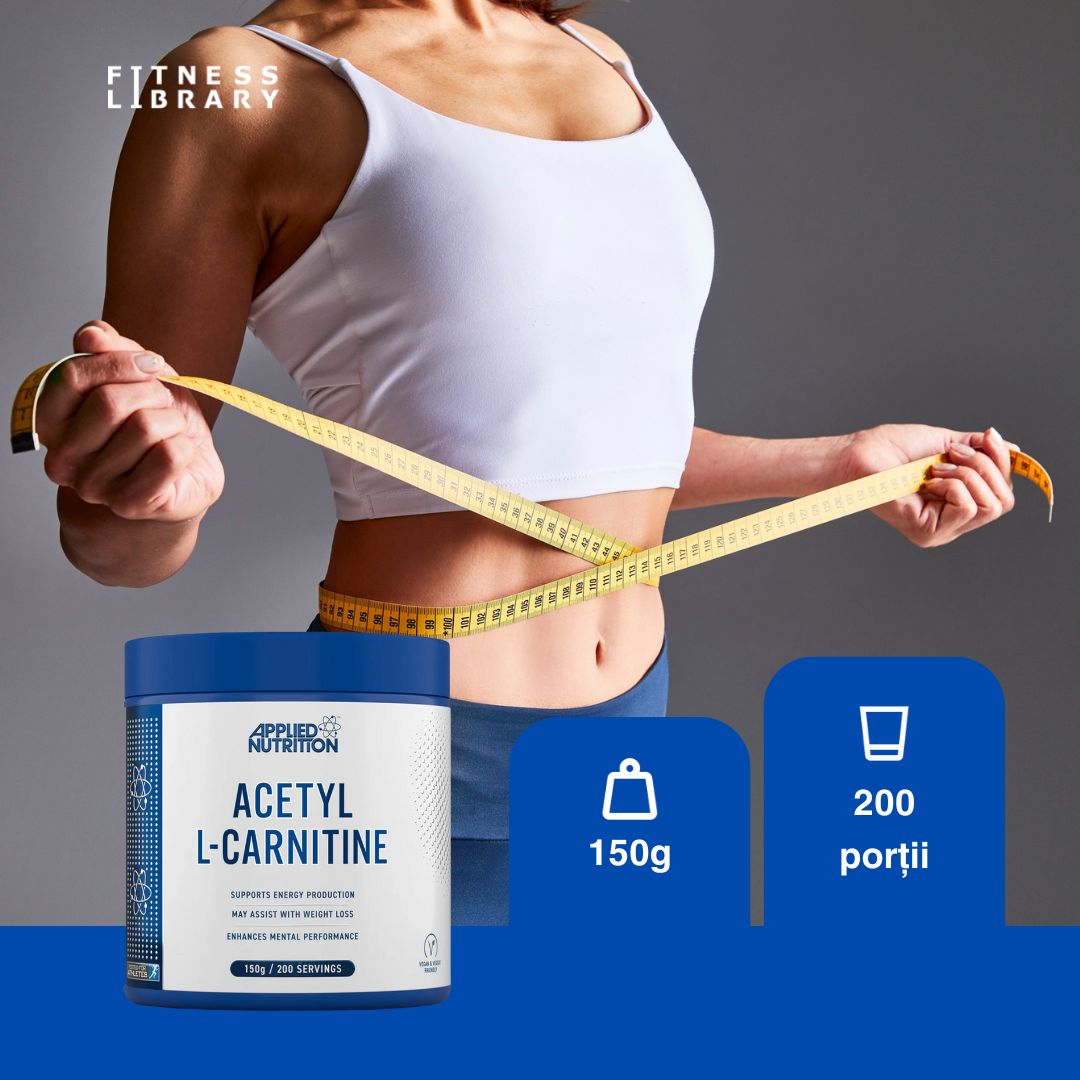 Performanță fizică și mentală amplificată cu Acetyl L-Carnitine de la Applied Nutrition. Depășește-ți limitele!