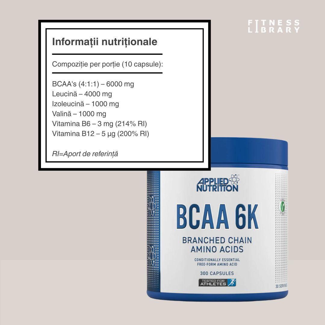 BCAA 6K: Recuperare rapidă și performanță maximă.