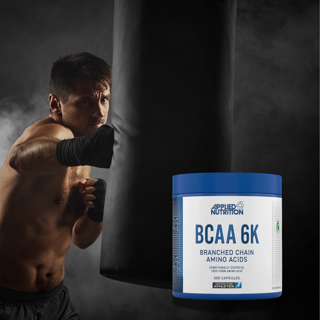 Recuperare musculară rapidă și performanță maximă cu BCAA Capsule 6K.