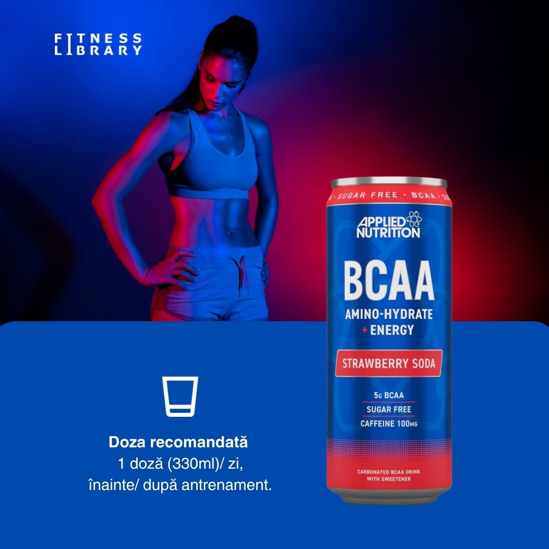 Energie naturală, focus mental și recuperare musculară cu BCAA Applied Nutrition.  Performanță de neegalat!