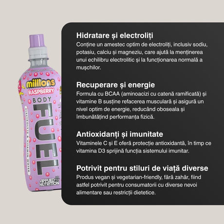 Hidratare avansată fără zahăr cu Body Fuel. Performanță de vârf și stare de bine.
